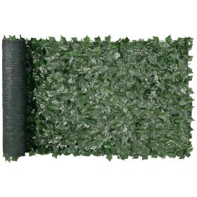 Ivy Privacy Fence, 39 x 98 in Artificial Green Wall Screen, Greenery Ivy Fence with Mesh Cloth Backing and Strengthened Joint